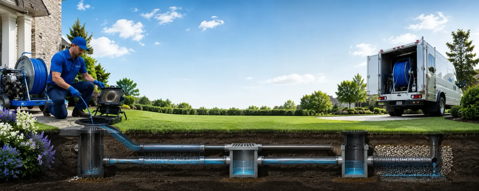Outdoor drain cleaning information for Blue Mound, KS
